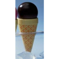 Wooden Chocolate Ice Cream Cone