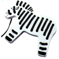 Wooden Zebra Lacing toy